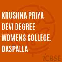Krushna Priya Devi Degree Womens College, Daspalla Logo