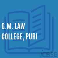 G.M. Law College, Puri Logo
