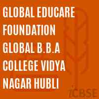 Global Educare Foundation Global B.B.A College Vidya Nagar Hubli Logo