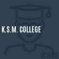 K.S.M. College Logo