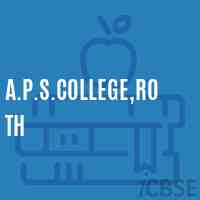A.P.S.College,Roth Logo