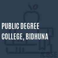 Public Degree College, Bidhuna Logo