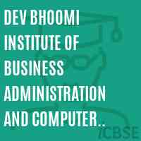 Dev Bhoomi Institute of Business Administration and Computer Application, haroli, Distt Una Logo