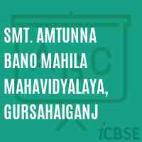 Smt. Amtunna Bano Mahila Mahavidyalaya, Gursahaiganj College Logo