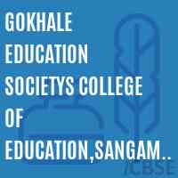 Gokhale Education Societys College of Education,Sangamner,Dist.Ahmednagar 422605 Logo