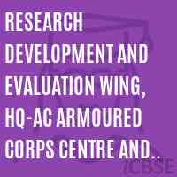 Research Development and Evaluation Wing, HQ-AC Armoured Corps Centre and School, Ahmednagar 414002 Logo