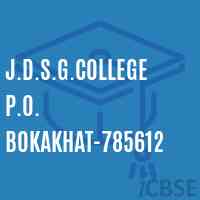 J.D.S.G.College P.O. Bokakhat-785612 Logo
