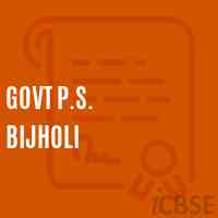 Govt P.S. Bijholi Primary School Logo