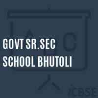 Govt Sr.Sec School Bhutoli Logo