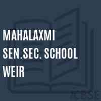 Mahalaxmi Sen.Sec. School Weir Logo