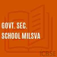Govt. Sec. School Milsva Logo