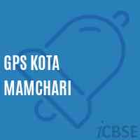 Gps Kota Mamchari Primary School Logo
