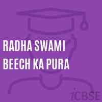 Radha Swami Beech Ka Pura Senior Secondary School Logo