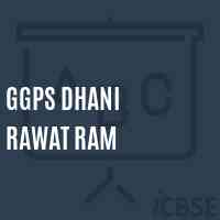 Ggps Dhani Rawat Ram Primary School Logo