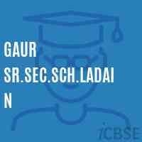 Gaur Sr.Sec.Sch.Ladain Senior Secondary School Logo