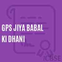 Gps Jiya Babal Ki Dhani Primary School Logo