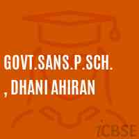 Govt.Sans.P.Sch., Dhani Ahiran Primary School Logo