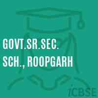 Govt.Sr.Sec. Sch., Roopgarh High School Logo