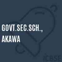 Govt.Sec.Sch., Akawa Secondary School Logo