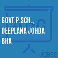 Govt.P.Sch., Deeplana Johda Bha Primary School Logo