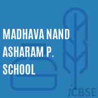 Madhava Nand Asharam P. School Logo