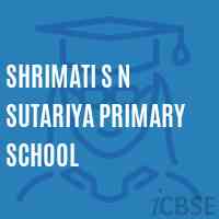 Shrimati S N Sutariya Primary School Logo