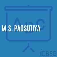 M.S. Padsutiya Middle School Logo