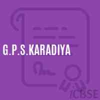 G.P.S.Karadiya Primary School Logo