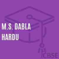 M.S. Dabla Hardu Middle School Logo