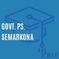 Govt. Ps. Semarkona Primary School Logo