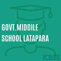 Govt.Middile School Latapara Logo