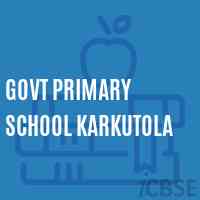 Govt Primary School Karkutola Logo