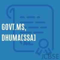 Govt.Ms, Dhuma[Ssa] Middle School Logo
