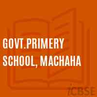 Govt.Primery School, Machaha Logo
