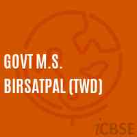 Govt M.S. Birsatpal (Twd) Middle School Logo