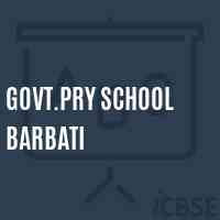 Govt.Pry School Barbati Logo