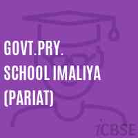 Govt.Pry. School Imaliya (Pariat) Logo
