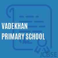 Vadekhan Primary School Logo