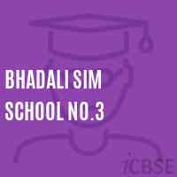 Bhadali Sim School No.3 Logo