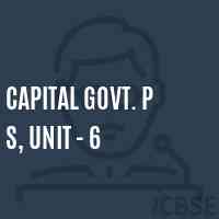 Capital Govt. P S, Unit - 6 Primary School Logo