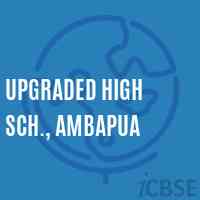 Upgraded High Sch., Ambapua Secondary School Logo