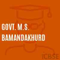 Govt. M.S. Bamandakhurd Middle School Logo
