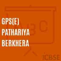 Gps(E) Pathariya Berkhera Primary School Logo