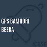 Gps Bamhori Beeka Primary School Logo