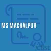 Ms Machalpur Middle School Logo