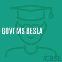 Govt Ms Besla Middle School Logo
