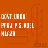 Govt. Urdu Proj. P.S. Koel Nagar Primary School Logo