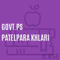 Govt.Ps Patelpara Khlari Primary School Logo