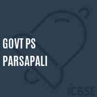 Govt Ps Parsapali Primary School Logo