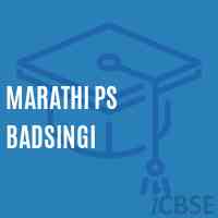 Marathi Ps Badsingi Primary School Logo